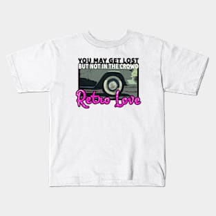 Retro Love - Vintage Cars Lover Kids T-Shirt